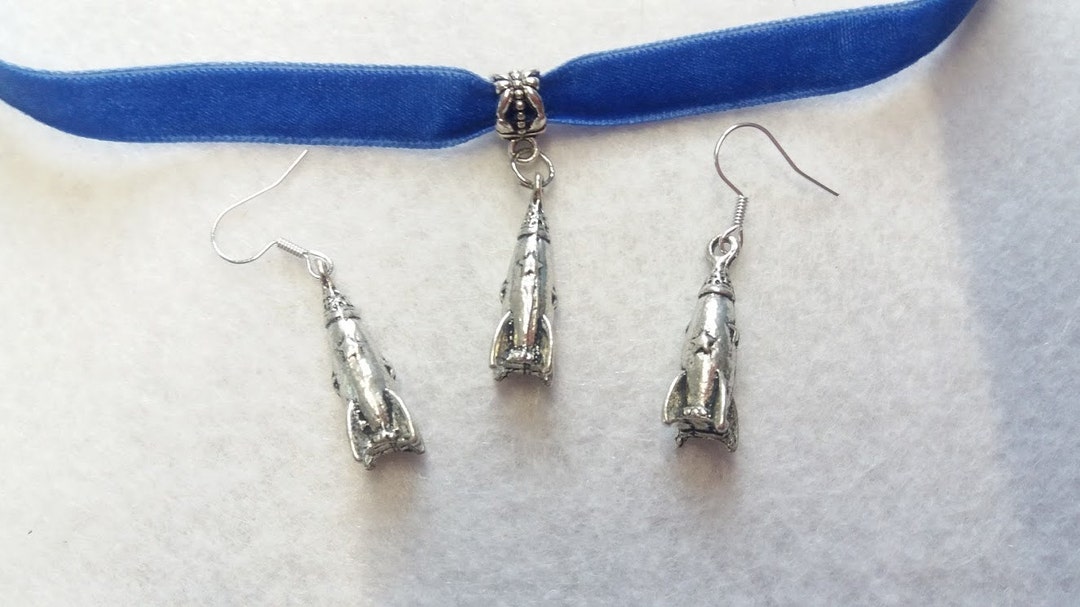 Rocket Choker Set of Necklace and Earrings - Etsy