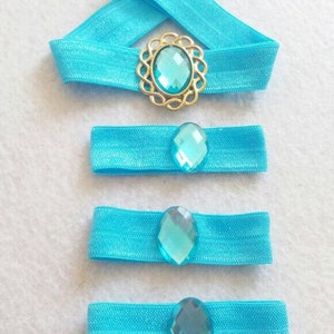 Arabic Princess Blue Elastic Headband and Hair Bands.