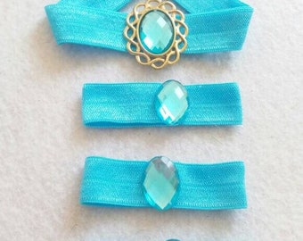 Arabic Princess Blue Elastic Headband and Hair Bands.