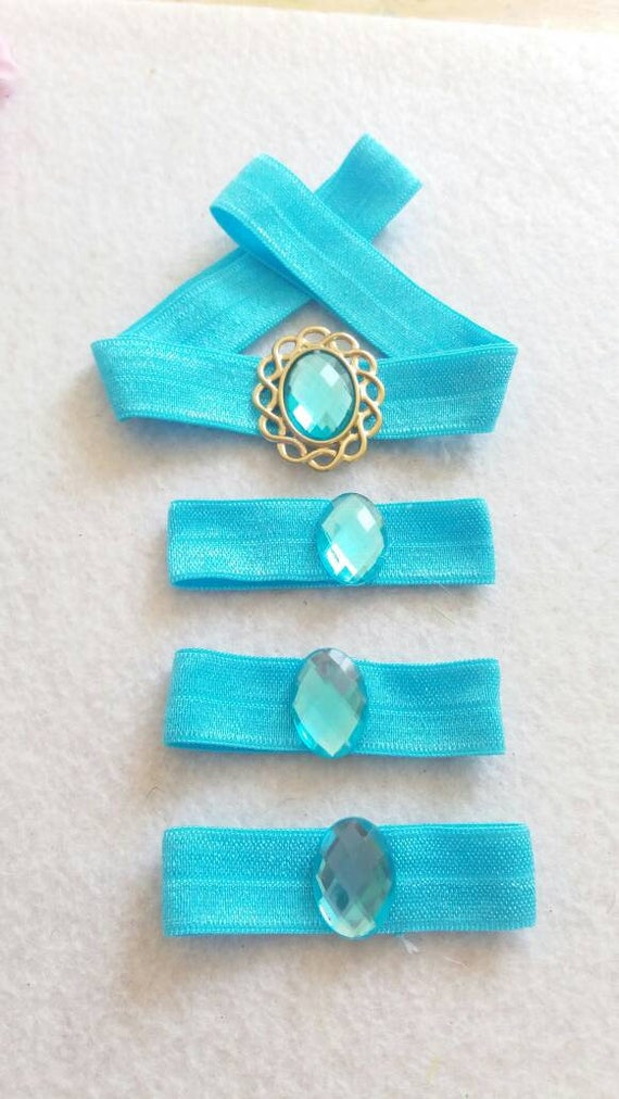 Arabische Prinzessin Kostüm-Set Für Frauen – Stirnband, Halskette, Ohrringe & Haargummis