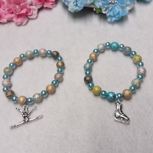 10 Bracelets Party Favors. Ice Skate or Gymnastics