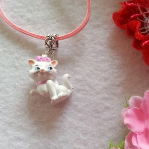 White girl cat Necklace