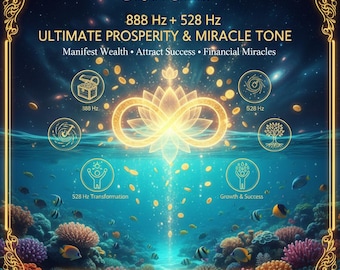 Ultimate Prosperity & Miracle Tone  888 Hz + 528 Hz | 1 Hour Loop | Attract Wealth, Success, Financial Miracles | MRR