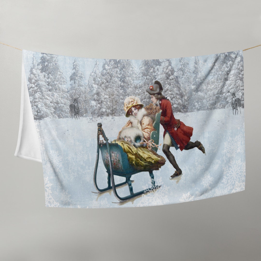 Vintage Christmas Throw Blanket/holiday Décor/cuddle Etsy UK