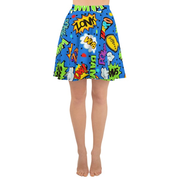 Comic Book Skirt Etsy