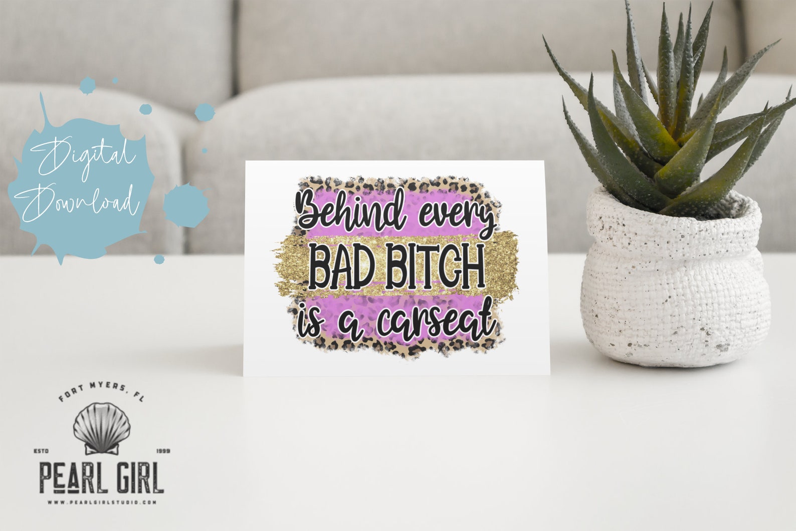 Bad Bitch Printable Mother's Day Card/happy Mother's Day/special Mom ...