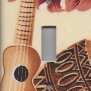 Hawai&#39;i Guitar Ukulele Single Light Switch Plate