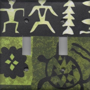 Hawai&#39;i Petroglyph Double Light Switch Plate