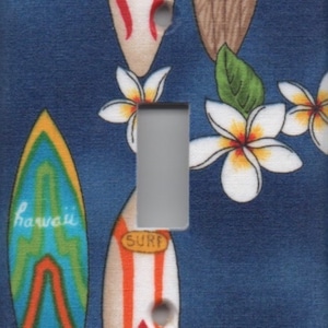 Hawai&#39;i Surfboard Single Light Switch Plate