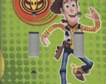 Woody Toy Story Double Light Switch Plate