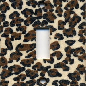 Cheetah Animal Print Single Light Switch Plate
