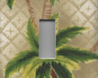 Palm Tree Single Light Switch Plate