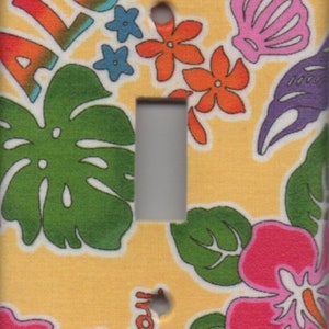 Aloha Single Light Switch Plate