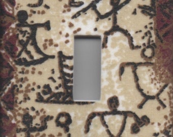 Petroglyph Single Light Switch Plate