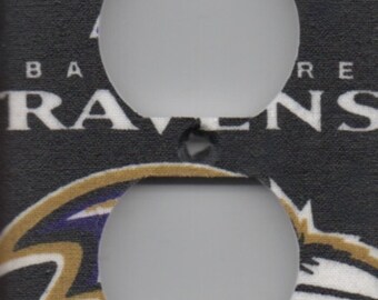 Baltimore Ravens Single Outlet Plate