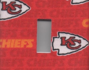 Kansas City Chiefs Single Light Switch Plate