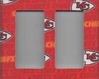 Kansas City Chiefs Double Decora Light Switch Plate