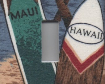 Maui Hawaii Surfboard Single Light Switch Plate