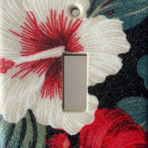 Hibiscus And Anthurium Single Light Switch Plate