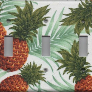 Pineapple Triple Light Switch Plate