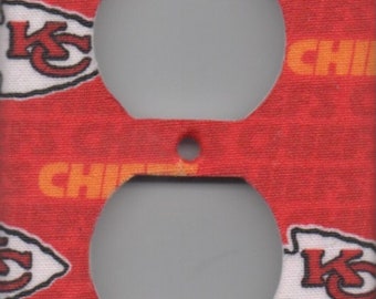 Kansas City Chiefs Single Outlet Plate