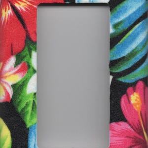 Hibiscus Plumeria Flower Single Decora Light Switch Plate