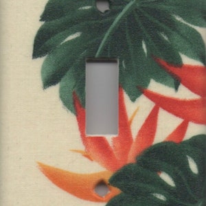 Hawai&#39;i Bird Of Paradise Flower Single Light Switch Plate