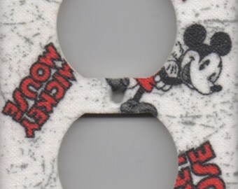 Mickey Mouse Disney Single Outlet Plate