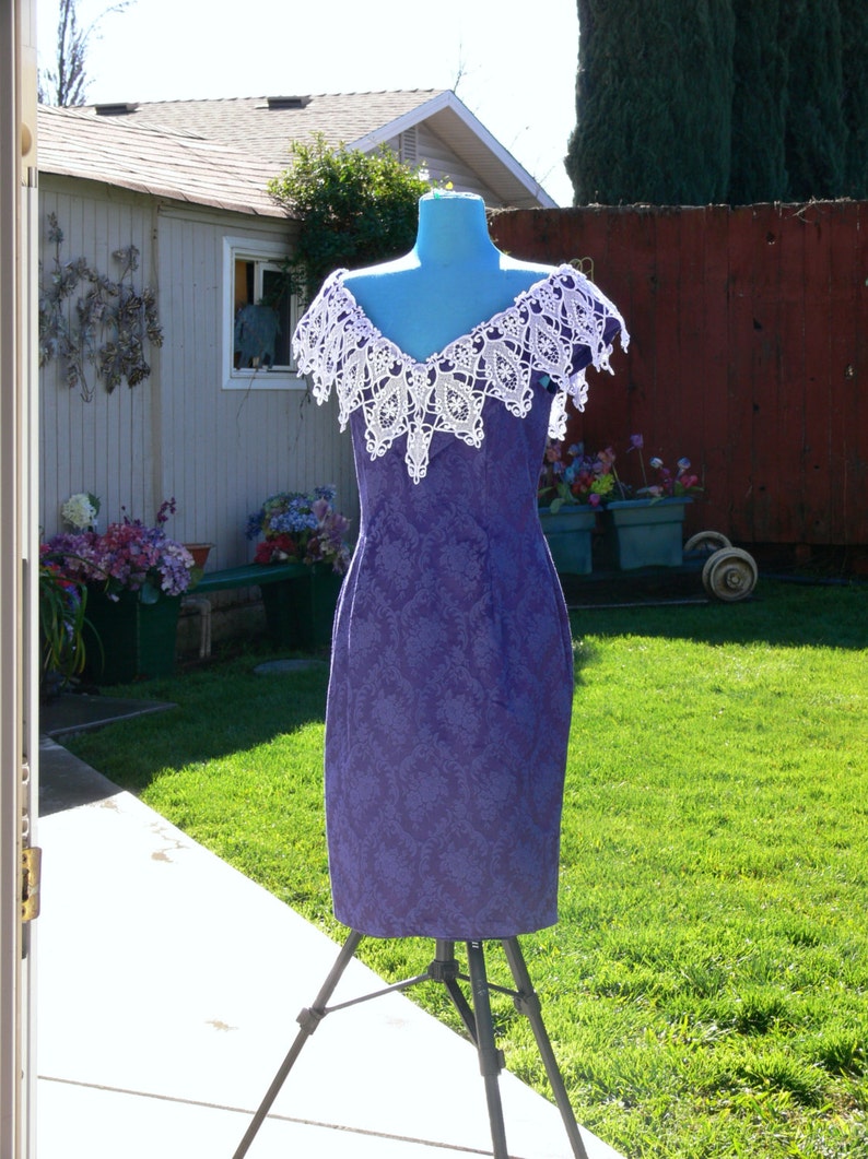 purple dress size 14