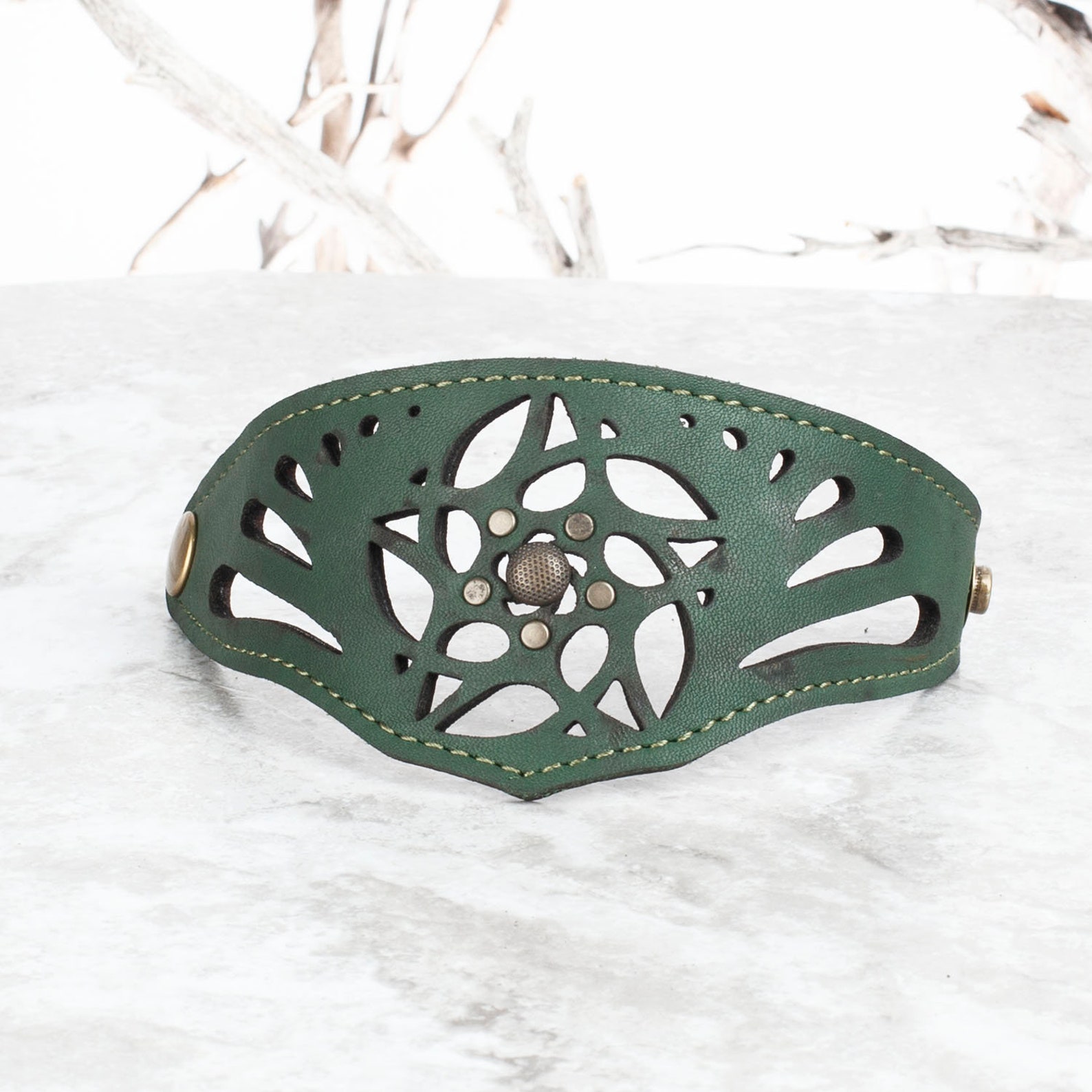 Made to Order Leather Bracelet Laser Cut Leatherleather Arm Etsy