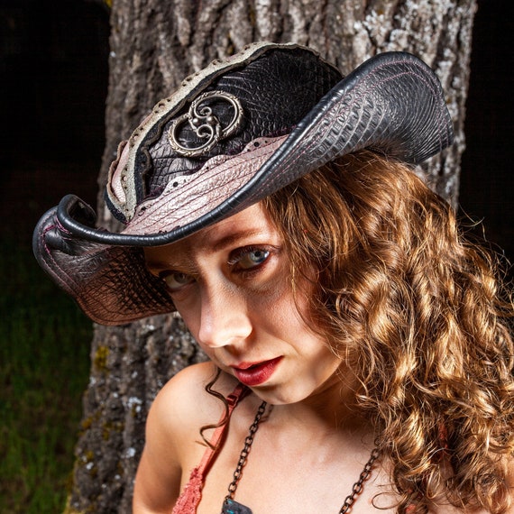 Bonny Rebel Leather Hat Pirate Hat 