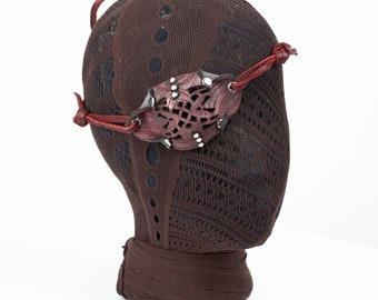 Leather Eye Patch, Filigree Eyepatch, Pirate Eyepatch, U Can See