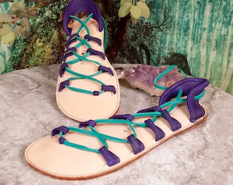 Size 9, Athena Sandals, In Stock, Leather Sandals, Sandals,Greek Sandals, Goddess Sandals, Barefoot Sandals,Gladiator Sandals, Dance Sandals