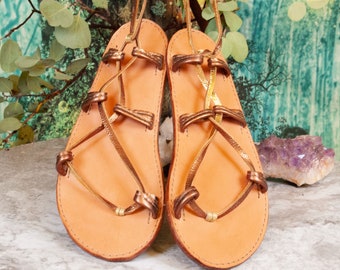 Made To Order, Choose Your Size, Tahiti Style Sandals, Oasis, Grecian Sandals, Leather Sandals, Sandals, Greek Sandals, Barefoot Sandals