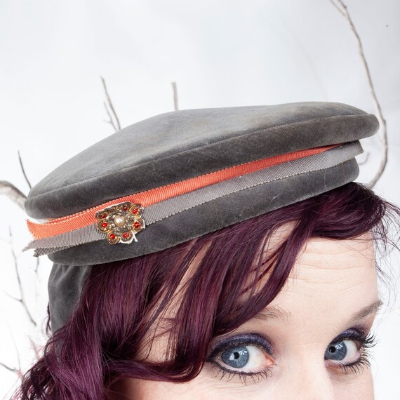 1940s, Vintage Hat, 1940s Hat, Cigarette Girl Hat,