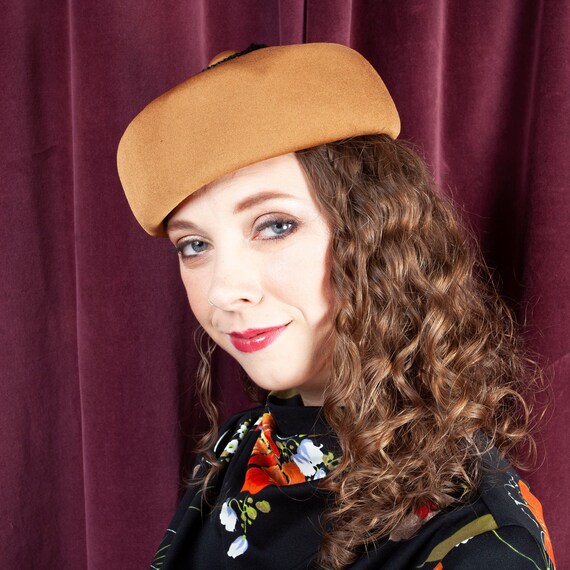 1960s, I. Magnin & Co, Beret Hat, Gogo Girl, Pillb