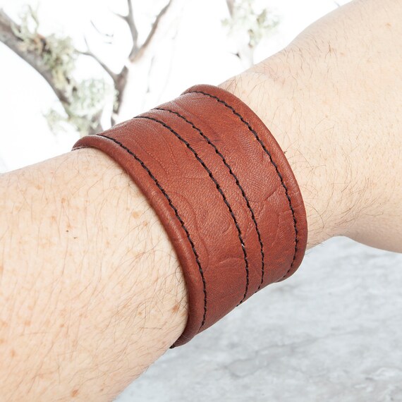 Leather wrist sale bracelet