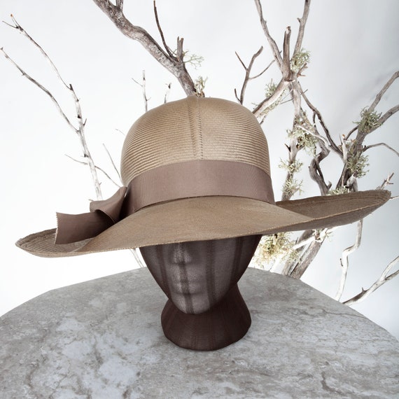 1950s MAY-D&F Vintage Straw Hat, 1950s Hat, Straw