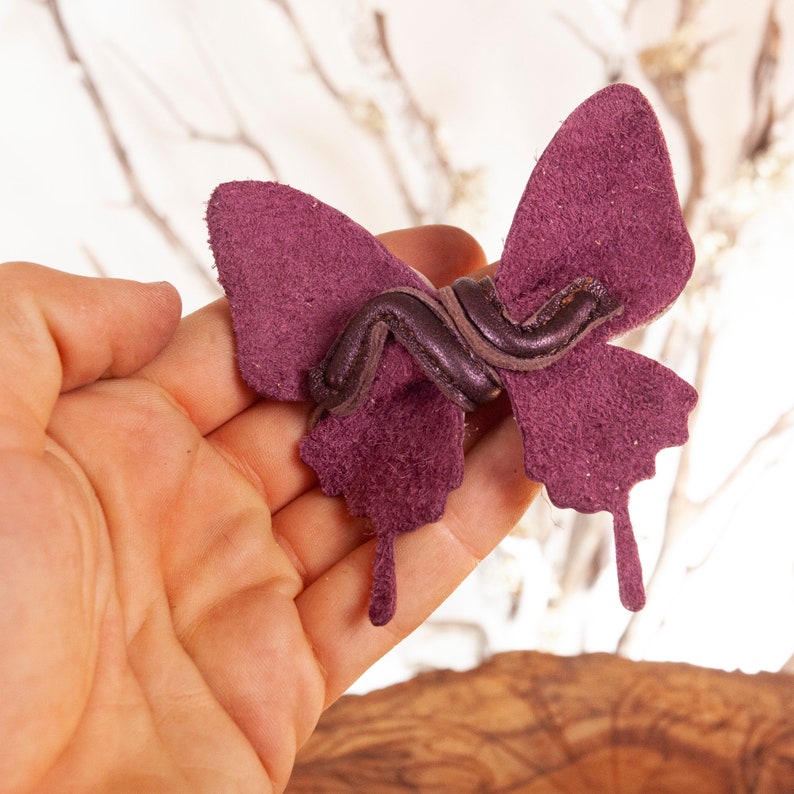 Butterflies for Craft Projects Flower Girl Crown Leather Butterfly Butterfly Adornment Butterfly Hair Clip Hair Accessories Butterfly