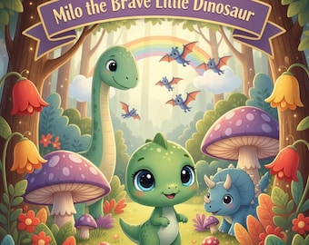 Milo the Brave Little Dinosaur | Kids Storybook PDF | Printable Bedtime Book