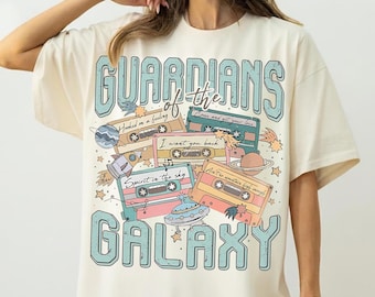 Retro Marvel Guardians Of The Galaxy Comfort Color Shirt, Vintage Avengers Team Shirt, Star Lord Tee, Disney Trip 2026 Shirt, Family Shirts