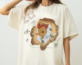 Retro Disney Winnie The Pooh Ohren Komfort Farben Shirt, The Pooh Shirt, Winnie The Pooh Shirt, Disneyworld Shirt, Disney Familien Reise Shirts
