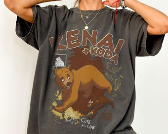 Camiseta Disney "Hermano Oso Kenai y Koda", camiseta "Hermano Oso Visita Alaska: La Aventura Te Llama", camiseta a juego "Hermandad", viaje familiar a Disneyland