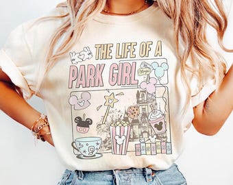 Camiseta Coquette The Life Of A Park Girl Disney Castle, Camiseta Retro Pastel Best Day Ever, Disney World Happiest Place, Camiseta WDW Girl Trip