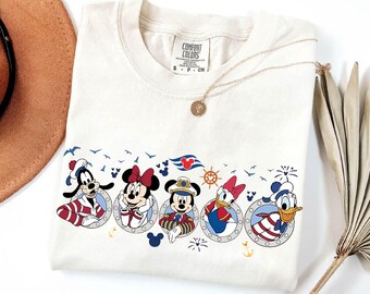 Camiseta Comfort Colors® Disney Cruise Squad, Camiseta de crucero de Mickey y sus amigos, Camiseta de viaje en crucero Disney, Camiseta de verano Disney, Camiseta de vacaciones Disney