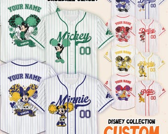 Custom Disney Cheer Competition 2026 Jersey, Mickey and Friends Cheerleader, WDW Summit 2026 Cheerleading and Dance Championships Matching