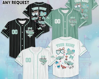 Camiseta de béisbol personalizada de Flo, camiseta de béisbol de Disney Cars, atuendo a juego para tu viaje a Disney, regalo de cumpleaños