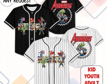 Camiseta de cumpleaños de los Vengadores, camiseta de superhéroe para niño, camiseta personalizada para fiesta de cumpleaños, camiseta para niño, camiseta de cumpleaños con temática de Marvel
