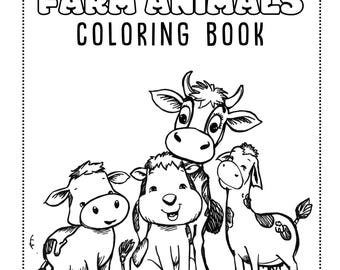 Farm Animals Coloring Book
