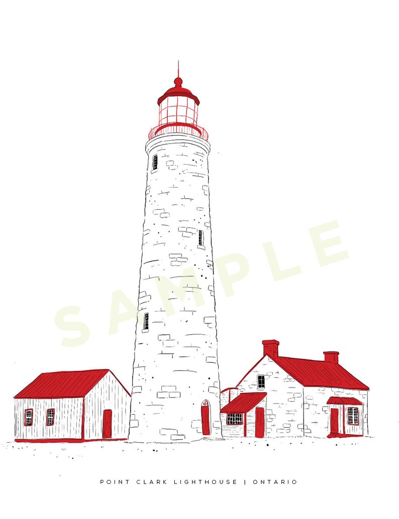 Point Clark Lighthouse Ontario Bruce County Explore the Etsy